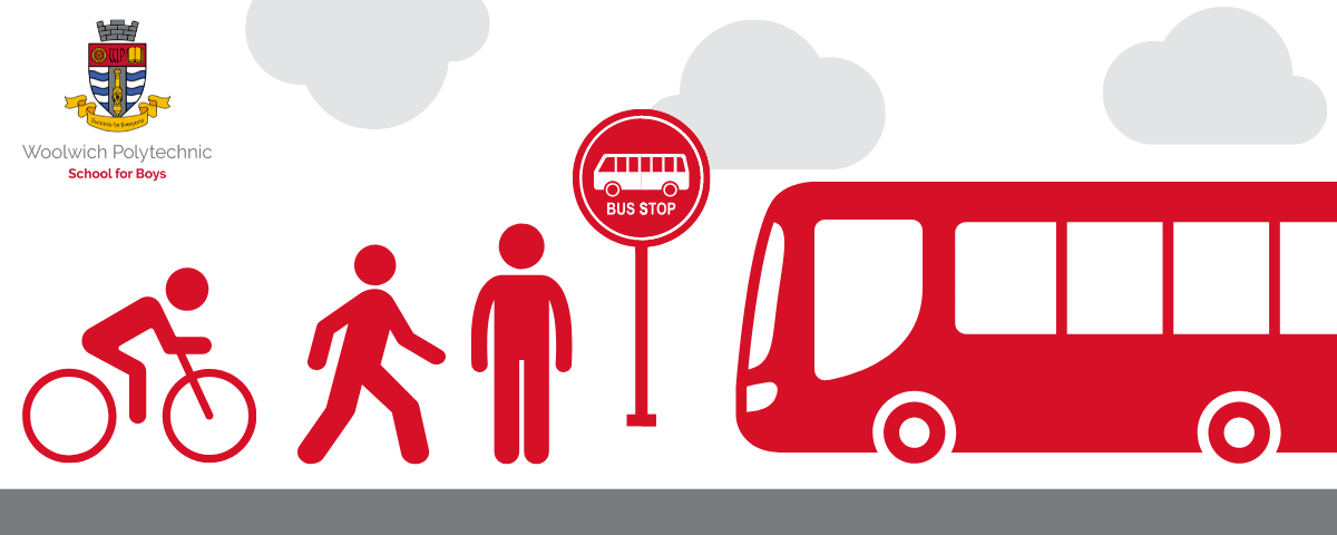 vectors of a bus, a person, a person walking and a person on a bike